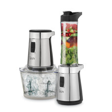 Izzy IZ-6909 Πολυκόπτης Multi-Smoothie 650W με 2 Δοχεία 2lt Ασημί