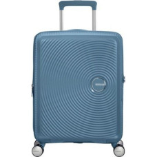 American Tourister Soundbox Spinner Βαλίτσα Ταξιδίου Καμπίνας Σκληρή Μπλε με 4 Ρόδες Ύψους 55εκ.