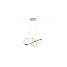 Eurolamp Saturn 144-15057 Κρεμαστό Φωτιστικό Χρυσό LED με Θερμό Λευκό Φως 6x6εκ.