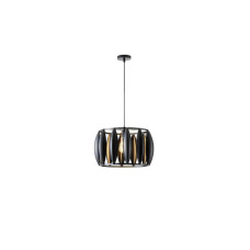 Eurolamp Oggi 144-46026 Κρεμαστό Φωτιστικό Μαύρο με Ντουί E27 42.5x42.5x130εκ.