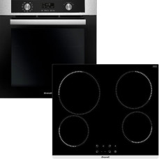 Brandt BOH3415X + BPV1641B Φούρνος άνω Πάγκου 73lt με Κεραμικές Εστίες inox
