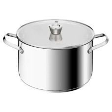 Tefal Emotion+ E3366355 Ανοξείδωτη Κατσαρόλα 26cm με Καπάκι 11.5L