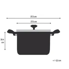 Tefal Emotion+ E3366355 Ανοξείδωτη Κατσαρόλα 26cm με Καπάκι 11.5L Tefal Emotion+ E3366355 Ανοξείδωτη Κατσαρόλα 26cm με Καπάκι 11.5L