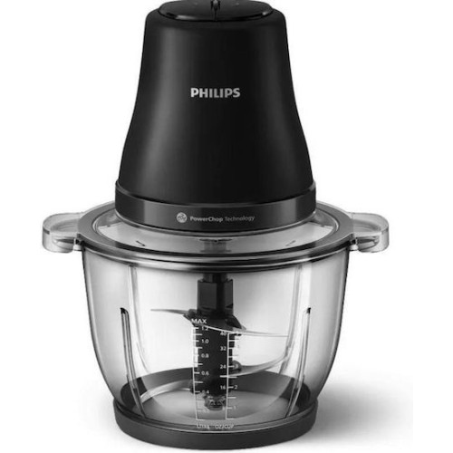 Philips HR1502/00 Πολυκόπτης Multi 500W με Δοχείο 2lt Μαύρος Philips HR1502/00 Πολυκόπτης Multi 500W με Δοχείο 2lt Μαύρος