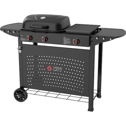 THERMOGATZ GS GRILL 2+PLANCHA 03.313.435 Ψησταριά Υγραερίου 2 Καυστήρων 8.5kW με Μαντεμένια Plancha THERMOGATZ GS GRILL 2+PLANCHA 03.313.435 Ψησταριά Υγραερίου 2 Καυστήρων 8.5kW με Μαντεμένια Plancha