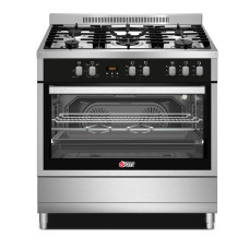 Κουζίνα Αερίου Thermogatz TGS PRO 2090 IX Inox 89L με 5 Εστίες WOK & Φούρνο Αερίου