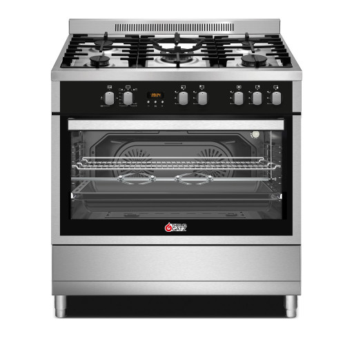 Κουζίνα Αερίου Thermogatz TGS PRO 2090 IX Inox 89L με 5 Εστίες WOK & Φούρνο Αερίου Κουζίνα Αερίου Thermogatz TGS PRO 2090 IX Inox 89L με 5 Εστίες WOK & Φούρνο Αερίου