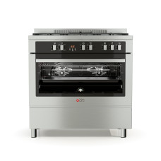 Κουζίνα Αερίου Thermogatz TGS PRO 2090 IX Inox 89L με 5 Εστίες WOK & Φούρνο Αερίου Κουζίνα Αερίου Thermogatz TGS PRO 2090 IX Inox 89L με 5 Εστίες WOK & Φούρνο Αερίου