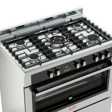 Κουζίνα Αερίου Thermogatz TGS PRO 2090 IX Inox 89L με 5 Εστίες WOK & Φούρνο Αερίου Κουζίνα Αερίου Thermogatz TGS PRO 2090 IX Inox 89L με 5 Εστίες WOK & Φούρνο Αερίου