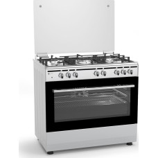 Κουζίνα Αερίου Thermogatz TGS 7000 IX MULTIGAS Inox 90cm με 5 Εστίες WOK & Φούρνο 94L