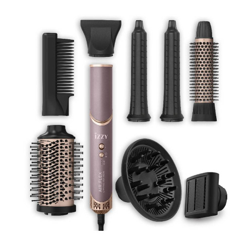 Izzy IZ-7221 Multi Styler 9 in 1 Airflex Limited Edition Ηλεκτρική Βούρτσα με Αέρα για Ίσιωμα και Μπούκλες 1500W Izzy IZ-7221 Multi Styler 9 in 1 Airflex Limited Edition Ηλεκτρική Βούρτσα με Αέρα για Ίσιωμα και Μπούκλες 1500W
