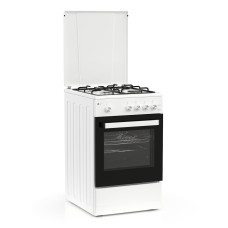 Κουζίνα Αερίου Thermogatz TGS 151 WH 50cm Λευκή με Φούρνο 43L και Grill