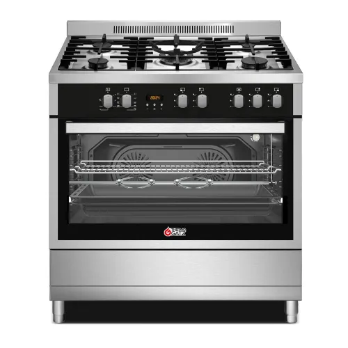 Thermogatz TGS PRO 2030 IX Κουζίνα Μικτή 90cm Inox με Ηλεκτρικό Φούρνο 98Lt & 5 Εστίες Αερίου Thermogatz TGS PRO 2030 IX Κουζίνα Μικτή 90cm Inox με Ηλεκτρικό Φούρνο 98Lt & 5 Εστίες Αερίου