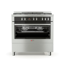 Thermogatz TGS PRO 2030 IX Κουζίνα Μικτή 90cm Inox με Ηλεκτρικό Φούρνο 98Lt & 5 Εστίες Αερίου Thermogatz TGS PRO 2030 IX Κουζίνα Μικτή 90cm Inox με Ηλεκτρικό Φούρνο 98Lt & 5 Εστίες Αερίου