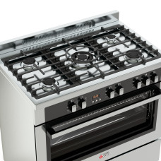 Thermogatz TGS PRO 2030 IX Κουζίνα Μικτή 90cm Inox με Ηλεκτρικό Φούρνο 98Lt & 5 Εστίες Αερίου Thermogatz TGS PRO 2030 IX Κουζίνα Μικτή 90cm Inox με Ηλεκτρικό Φούρνο 98Lt & 5 Εστίες Αερίου