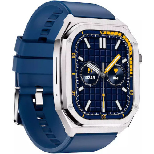 MaxCom FW65 Iron S Smartwatch 55mm Ασημί με AMOLED Οθόνη, Κλήσεις Bluetooth & Παλμογράφο MaxCom FW65 Iron S Smartwatch 55mm Ασημί με AMOLED Οθόνη, Κλήσεις Bluetooth & Παλμογράφο
