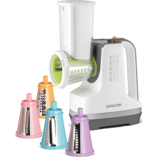 Sencor SSG 4500WH Κόφτης Λαχανικών & Φρούτων 150W Λευκός Πολυκόπτης με 5 Εξαρτήματα Sencor SSG 4500WH Κόφτης Λαχανικών & Φρούτων 150W Λευκός Πολυκόπτης με 5 Εξαρτήματα