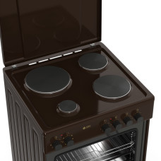 Κουζίνα Ηλεκτρική Thermogatz TGS E124 BR Turbo 60Lt με 4 Εμαγιέ Εστίες & Αέρα Καφέ Κουζίνα Ηλεκτρική Thermogatz TGS E124 BR Turbo 60Lt με 4 Εμαγιέ Εστίες & Αέρα Καφέ