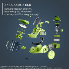 Rowenta RO7B13EA Green Force Cyclonic Max Ηλεκτρική Σκούπα Χωρίς Σακούλα 2.5L 900W Rowenta RO7B13EA Green Force Cyclonic Max Ηλεκτρική Σκούπα Χωρίς Σακούλα 2.5L 900W